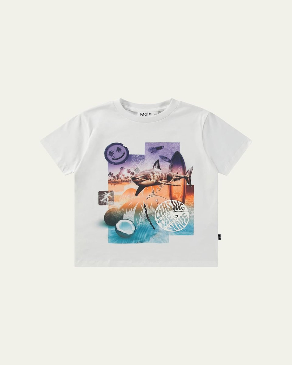Boy's Rame Collage Surf Short-Sleeve T-Shirt, Size 8-16